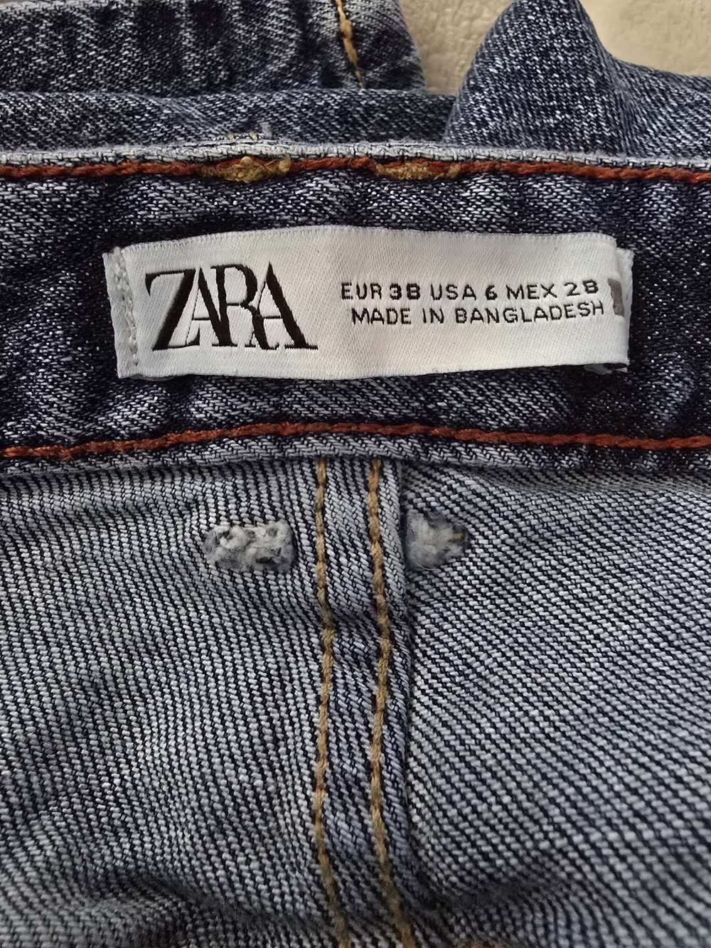 Zara Light Blue Wide Leg Jeans - Picture 5 of 5